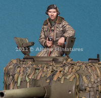 British Tank Commander #1 (2 heads included) Alpine Miniatures -35296