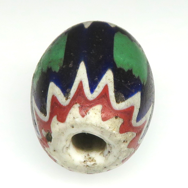 ヴェネチアンビーズ/シェブロン/グリーンジャケット シェブロン