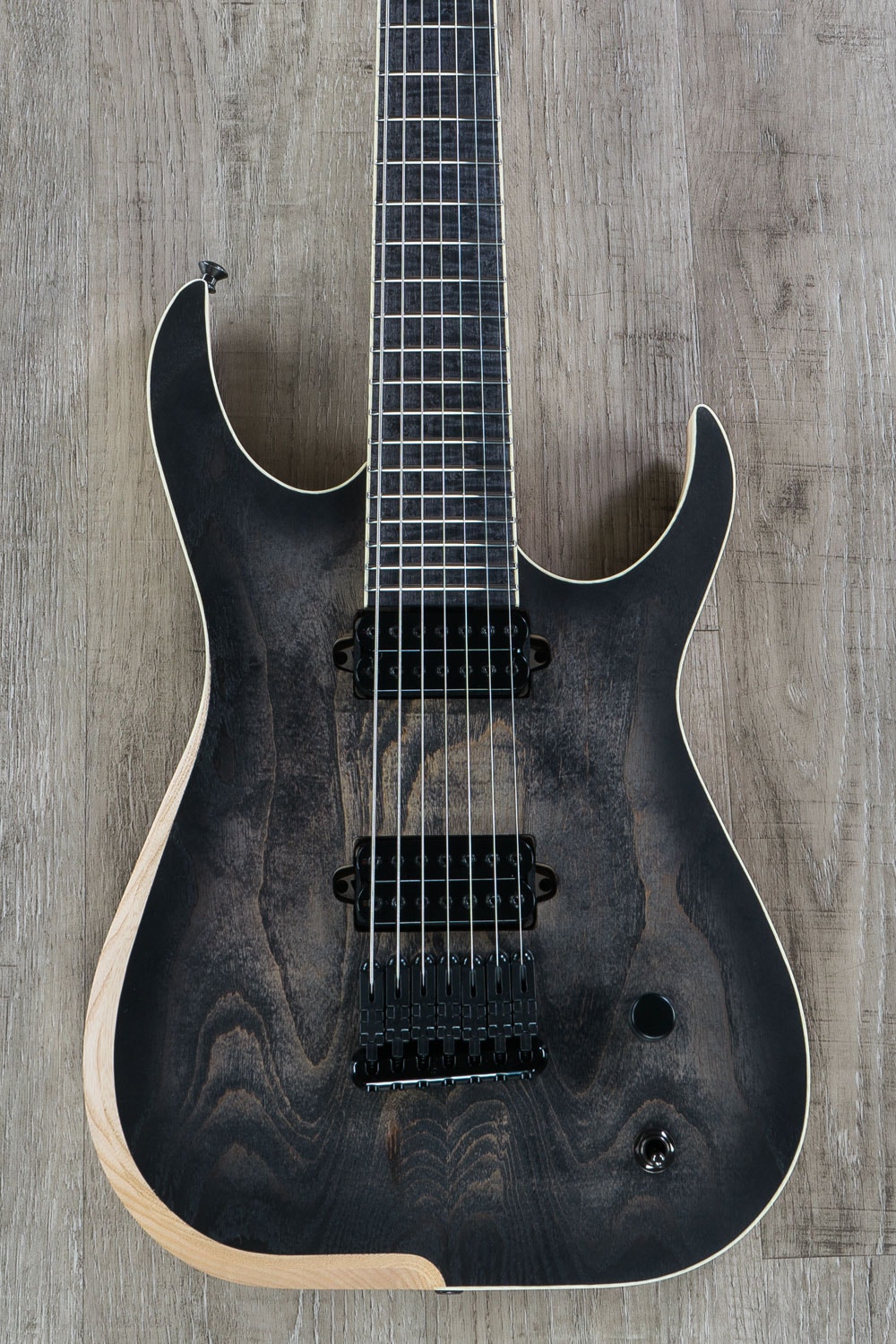 Skervesen Raptor 7 Guitar, Swamp Ash Top, Stained Figured Maple