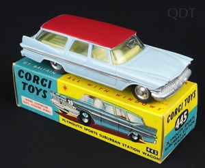 Corgi Toys 445 Plymouth Sports Suburban Station Wagon - QDT