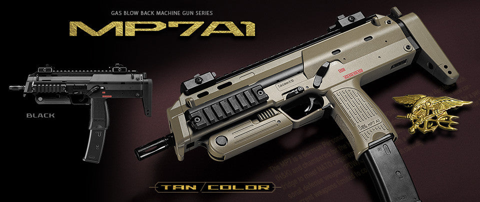 Tokyo Marui MP7A1 SMG GBB (Black) – Rainbow 8
