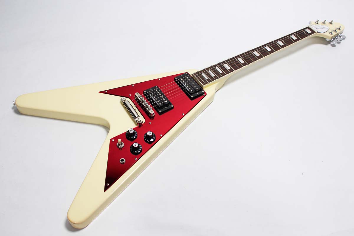Edwards E FV 85D 2011 Vintage White Guitar For Sale Rickguitars