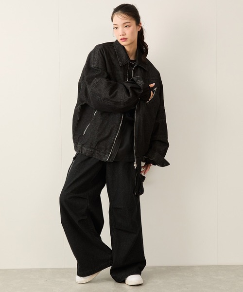 JUNRED（ジュンレッド） デニムジャケット gジャン デニムバイカーZIP