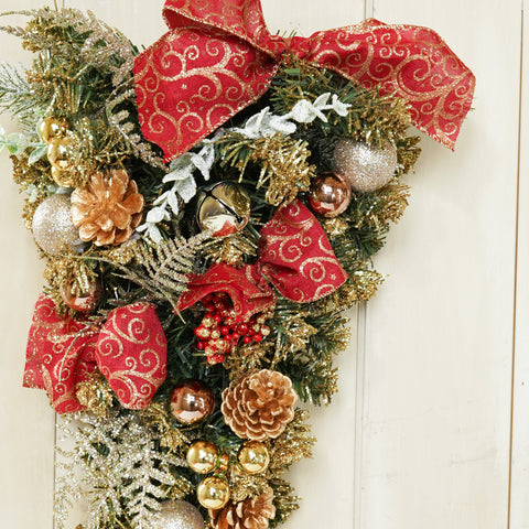 クリスマスリース クリスマススワッグ25×45cm 6152 – Heartful Country