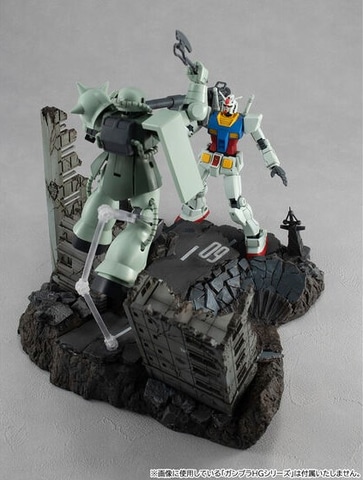 機動戦士ガンダム」の名シーンを再現可能なジオラマが1/144スケールで
