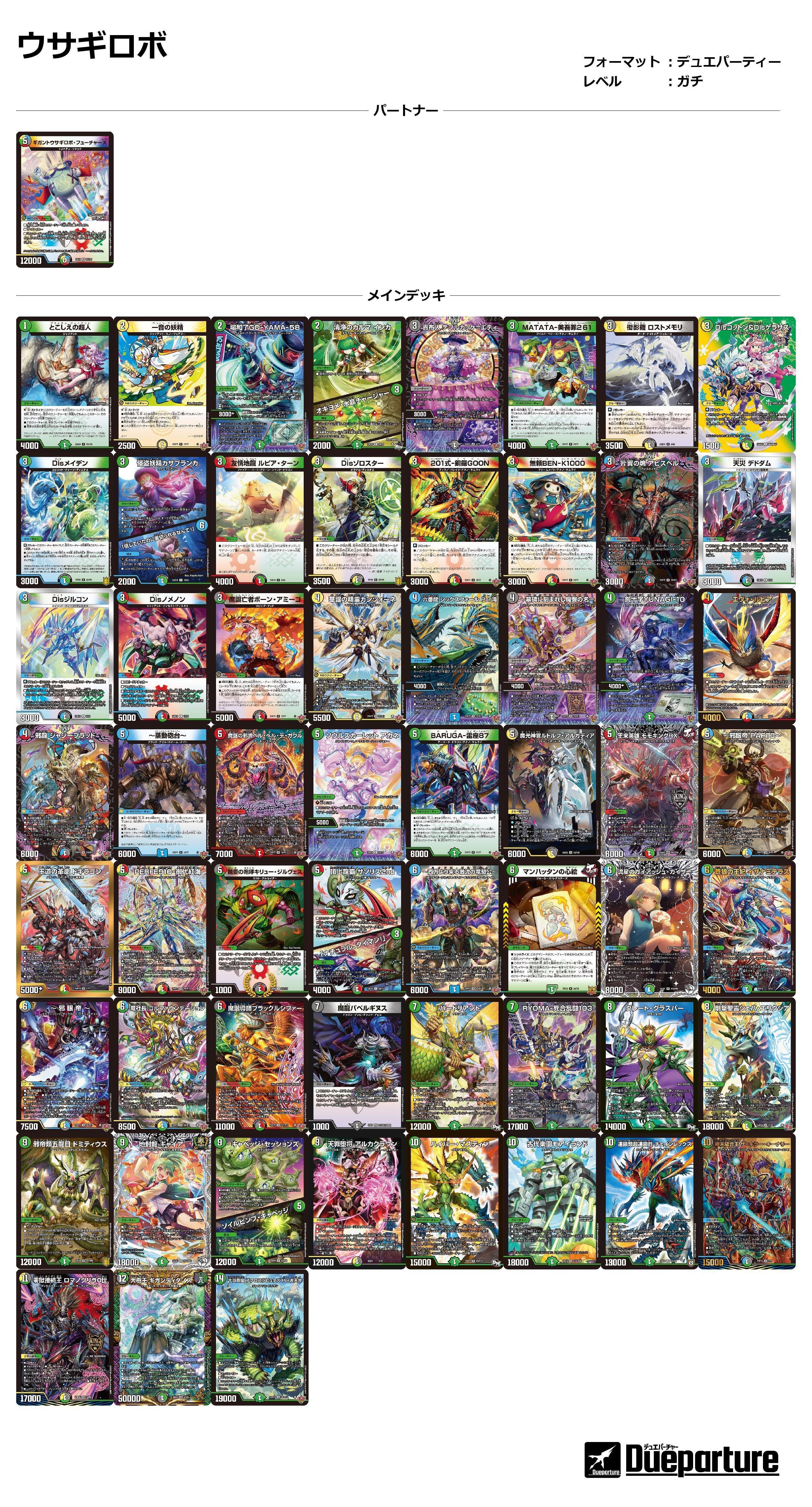 デュエパ】ウサギロボ発進！新弾のカードを使って遊ぼう【デッキ解説