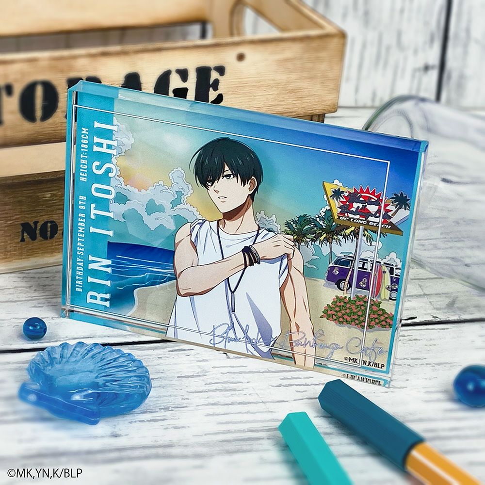 ブルーロック×文房具カフェ シーサイドモチーフ アクリルブロック 糸師