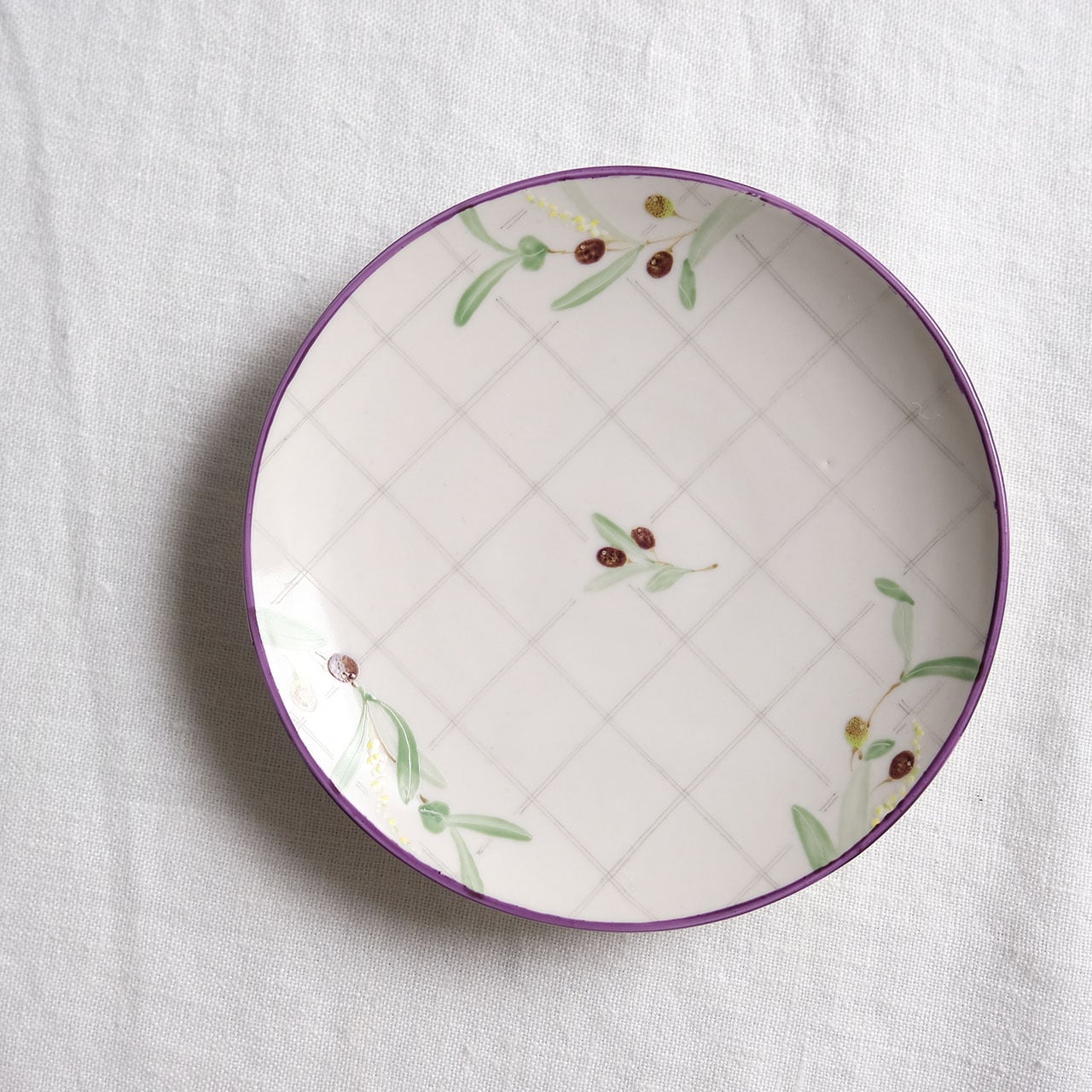 阿部慎太朗 Shintaro Abe カップ＆ソーサー オリーブ/チェック 82