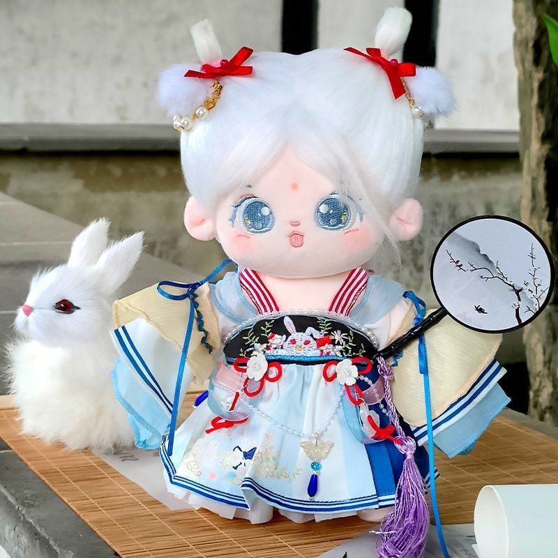 5セット 20cm 着せ替えぬいぐるみ用服 中国の漢服スーツコスチューム