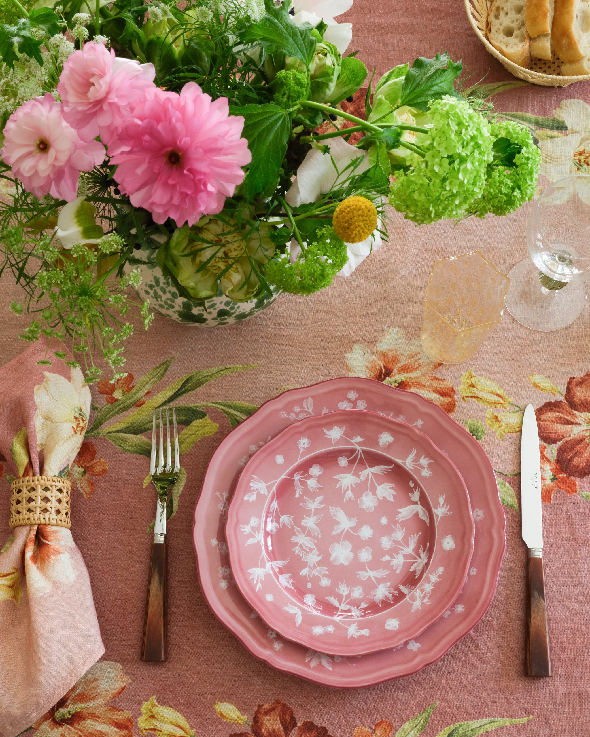 Floral Dessert Plate Pink by Ginori 1735 – Cabana Magazine
