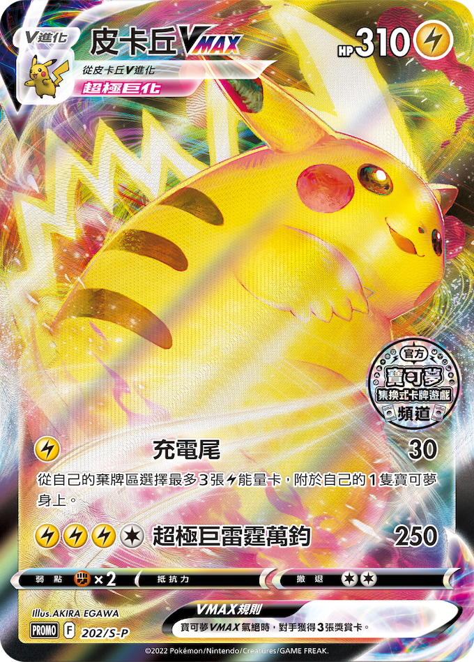 Pikachu VMAX (202/S-P Chinese Promo) - Pokumon