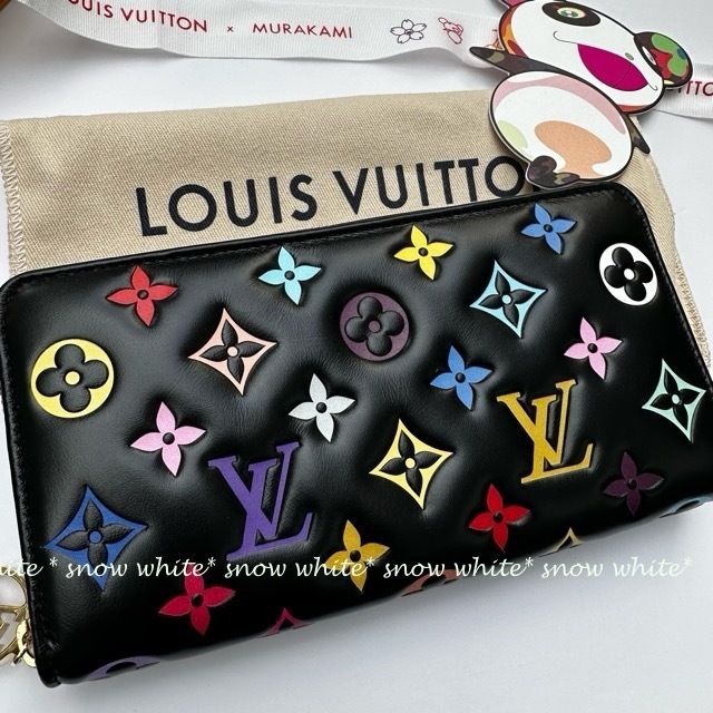 明日着 限定 LV×TM 上質ラムレザー モノグラム ZIPPY 長財布 (Louis