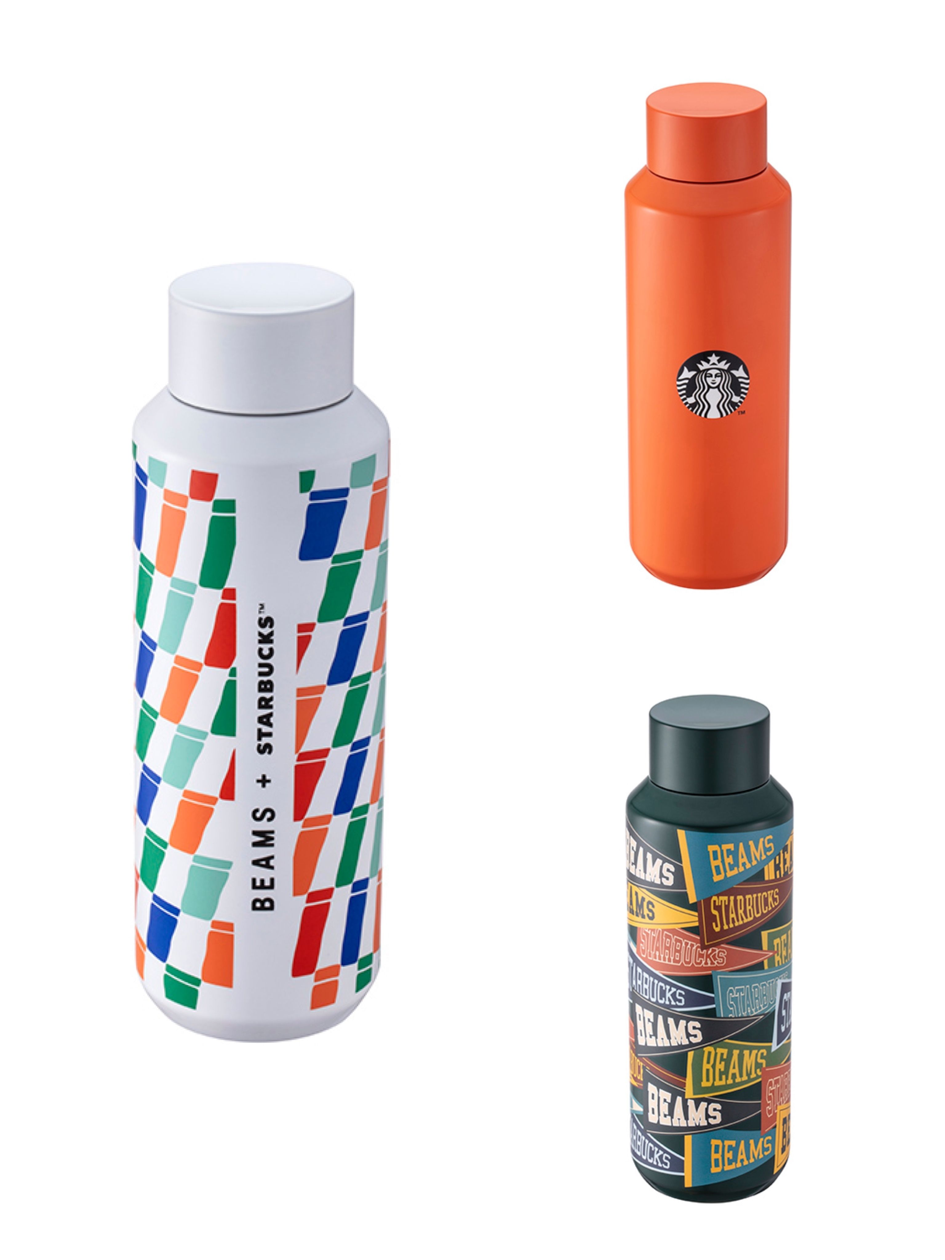 スターバックス海外台湾BEAMSビームス ステンレスボトル3種 (Starbucks