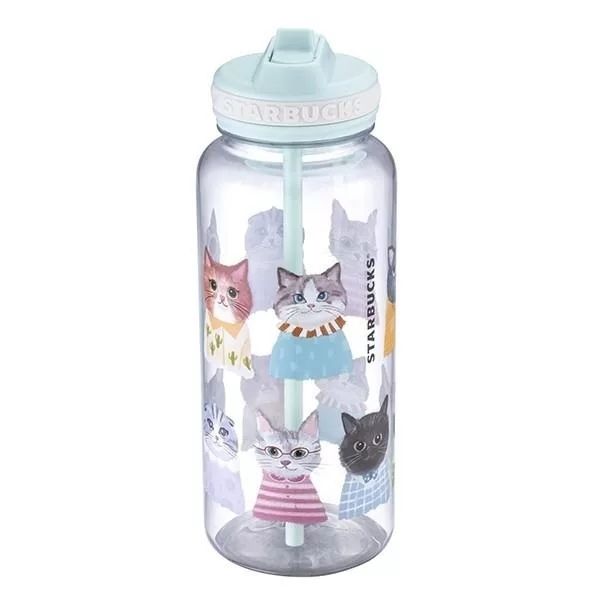 台湾スタバ□キャットシリーズ猫32ozウォーターボトルタンブラー