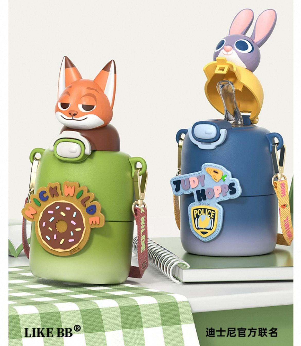 ズートピア ビッグボトル 保温水筒 子供用 ストロー付きカップ (Disney