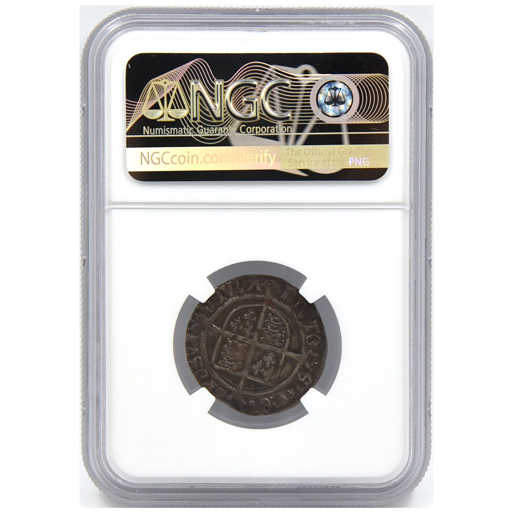 イギリス(イングランド) (1526-44) ヘンリー8世 4ペンス 銀貨 NGC AU55