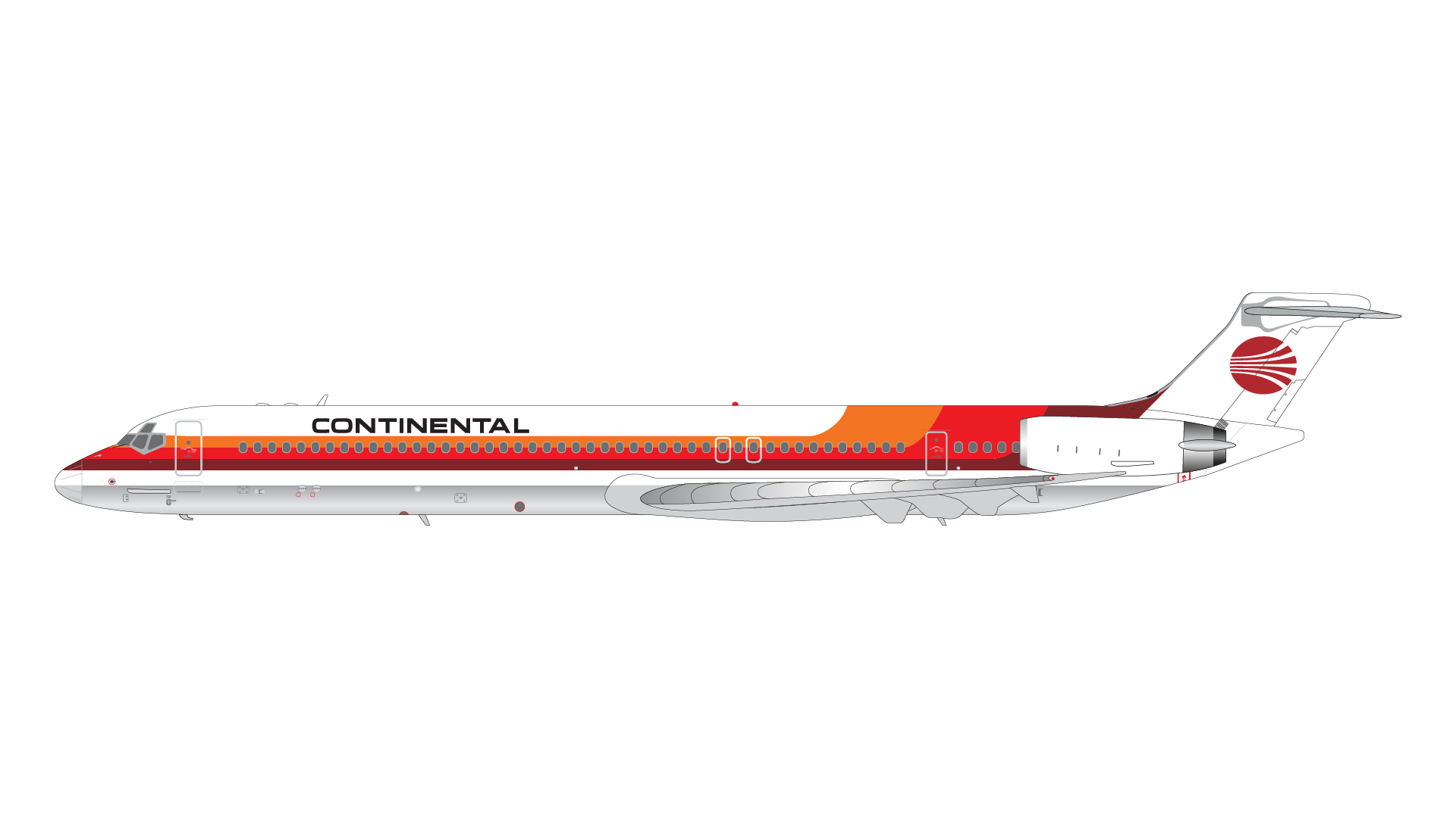 G2COA1363 GEMINI 200 Continental Airlines / コンチネンタル航空 MD