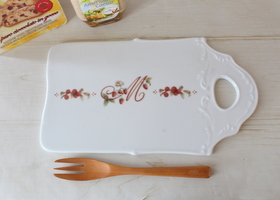 マニー レールデュロココ 陶器 － フレンチカントリーのバラ柄、レース