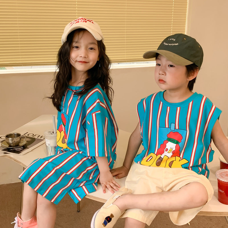 80-140】ポッププリントTシャツワンピース｜ELMO-こども服エルモ