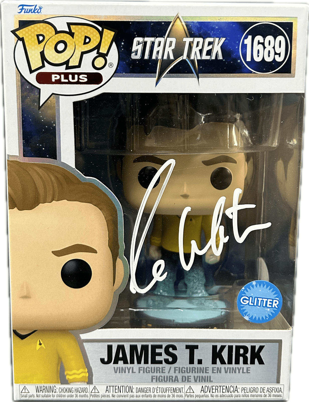 William Shatner Signed Funko POP 1689 JSA James T. Kirk Star Trek