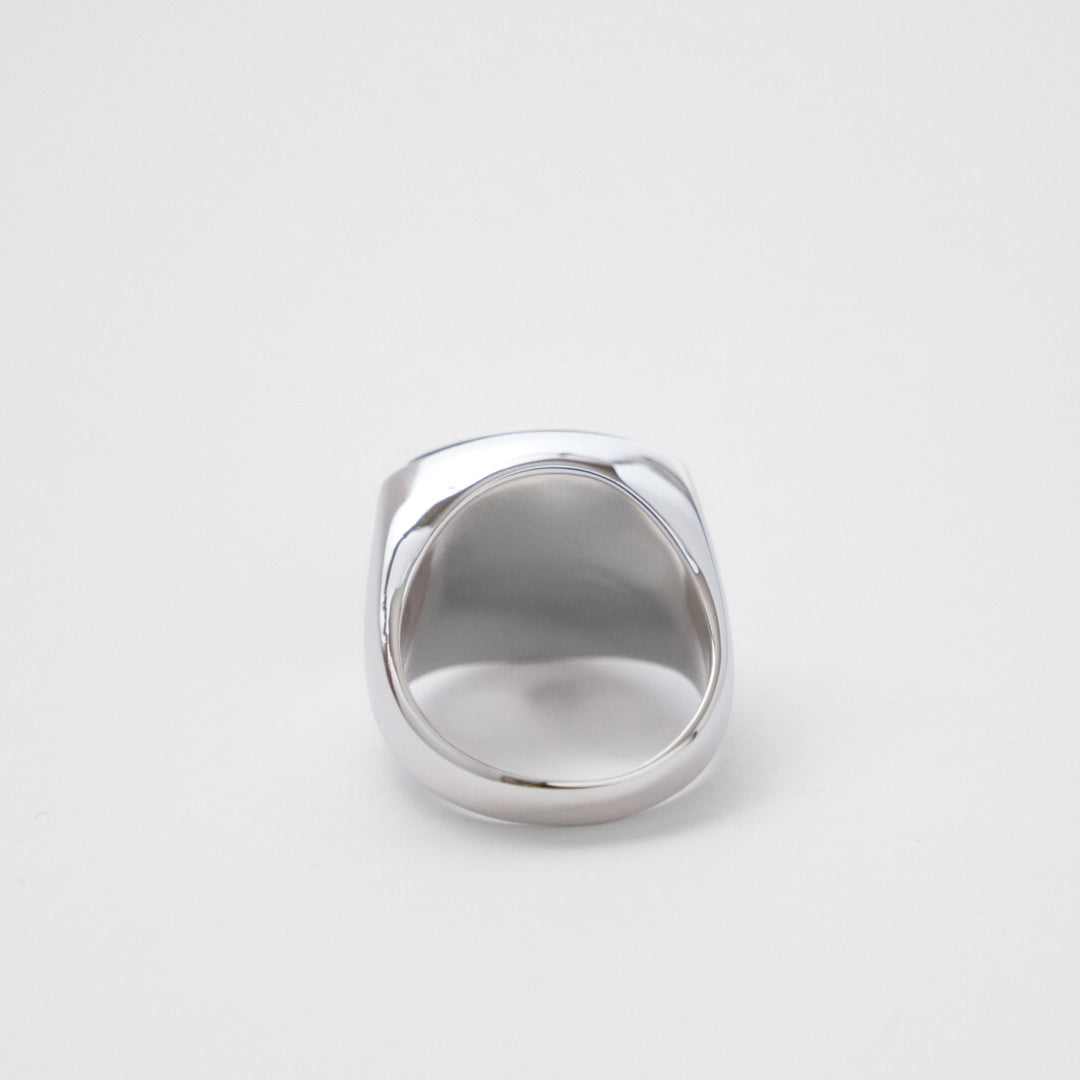 Shield Stone Ring (larvikite) 【Silver925】 – FLÜGEL