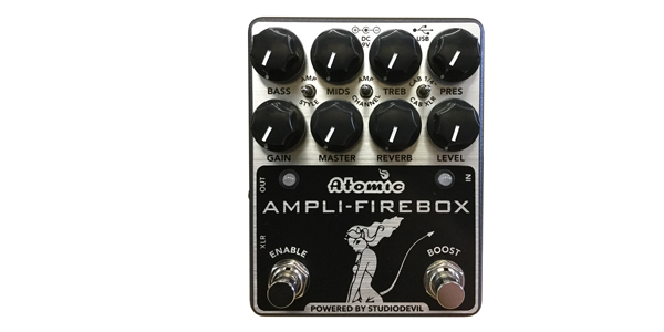 Atomic Ampli-Firebox 」普通のエフェクターと変わらないサイズの