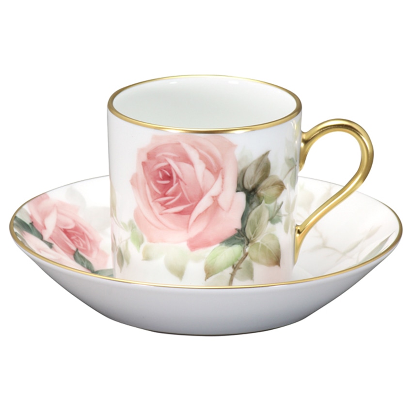 大倉陶園 枝垂桜 手描き C&S ケーキ皿 トリオ2セット¥451,000の品 大倉