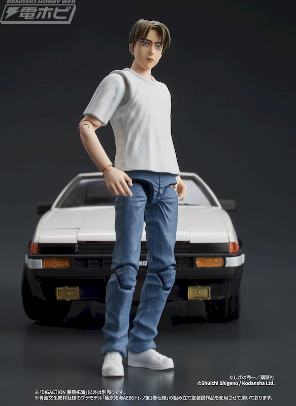 頭文字D』主人公・藤原拓海が同スケールのカーモデルとの組み合わせに