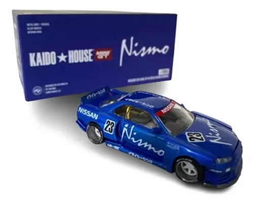 Mini Gt Kaido House Skyline R34 055 Nismo Azul | MercadoLivre