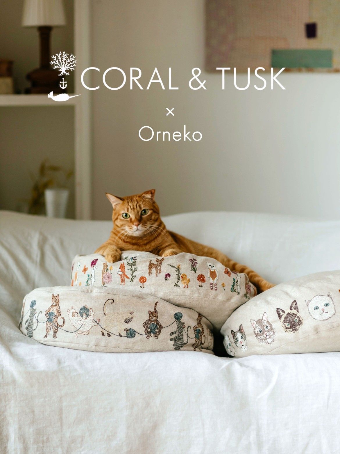 受注販売】Coral & Tusk × Orneko ラウンドネコベッド｜オルネコ