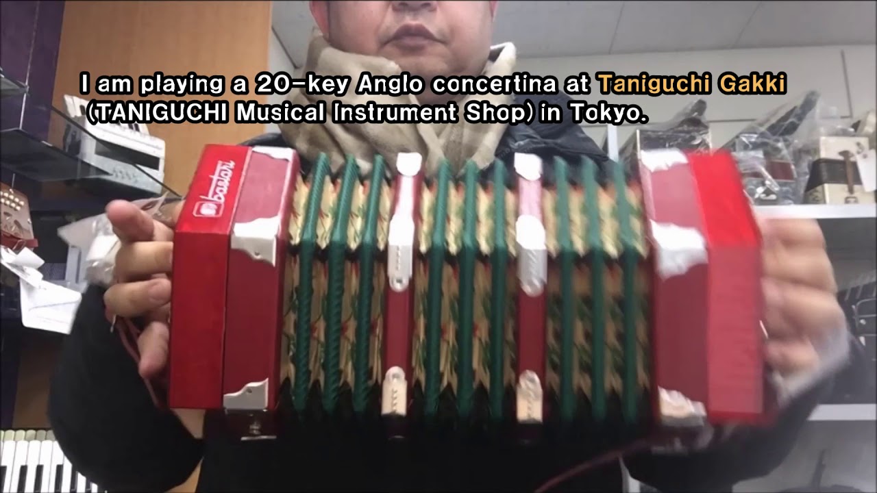 Irish jig on 20 button (key) Anglo concertina コンサーティーナ