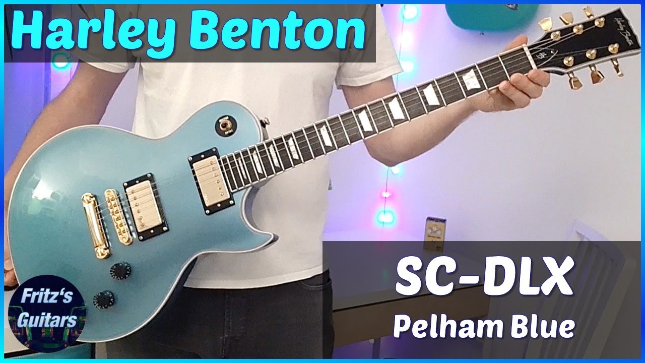 Harley Benton SC-DLX Gotoh Pelham Blue 2022 - MODERN LES PAUL