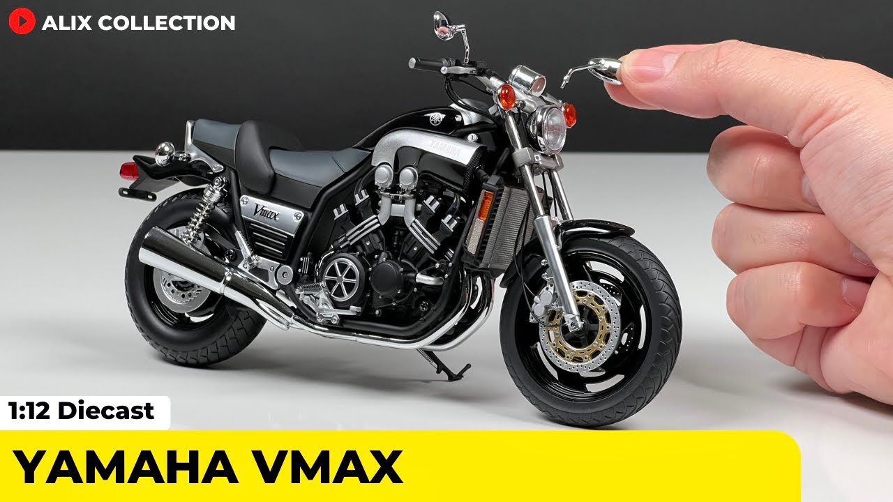 Unboxing of Yamaha Vmax 1993 (Black) 1:12 Diecast Model Motorcycle