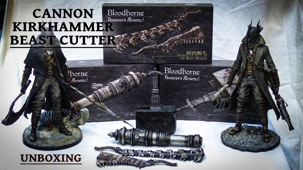 Bloodborne Cannon, Kirkhammer & Beast Cutter by Gecco (Hunter's