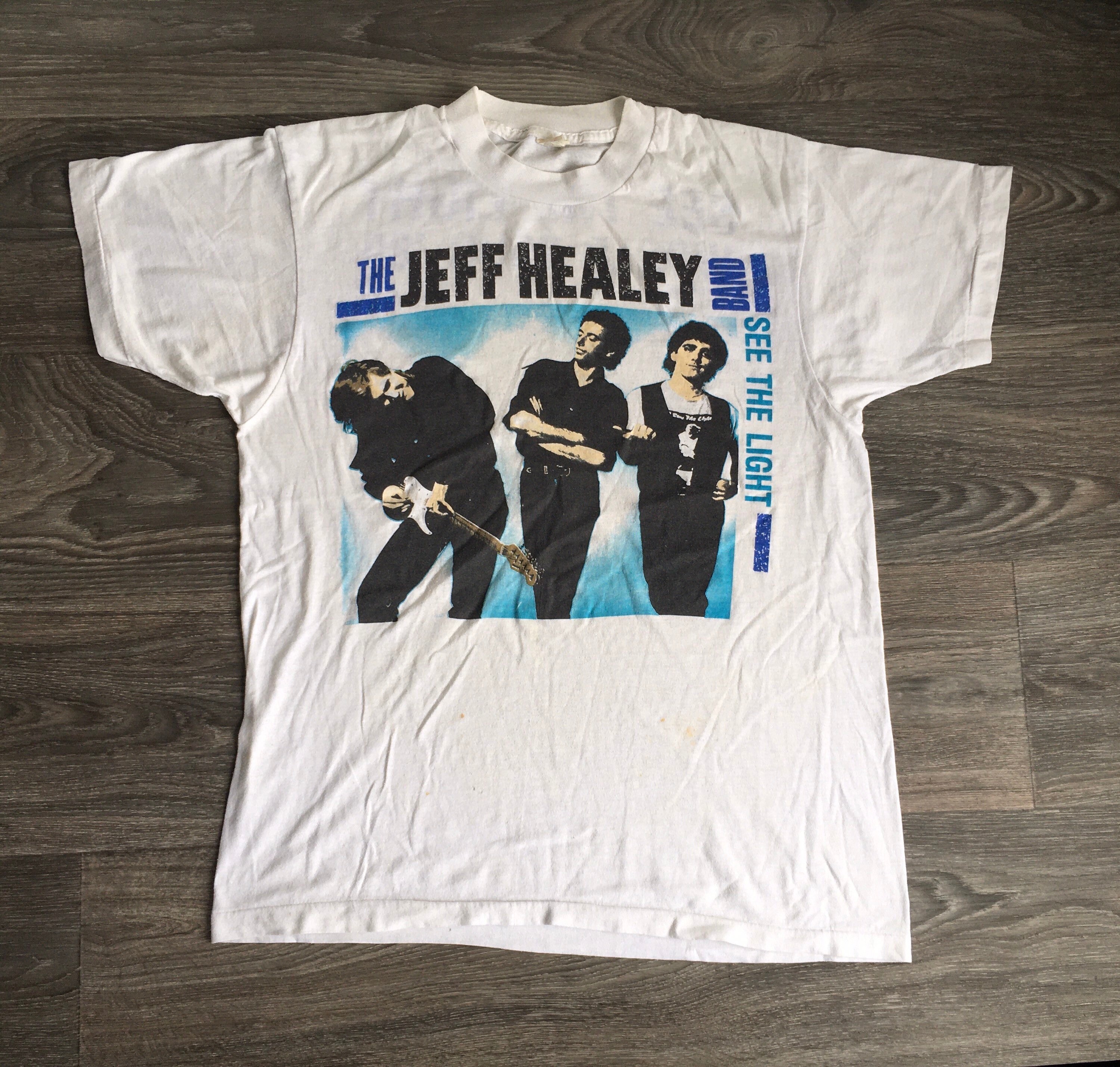 Jeff Healey Band Shirt 1989 See the Light Album Promo Vintage Tee