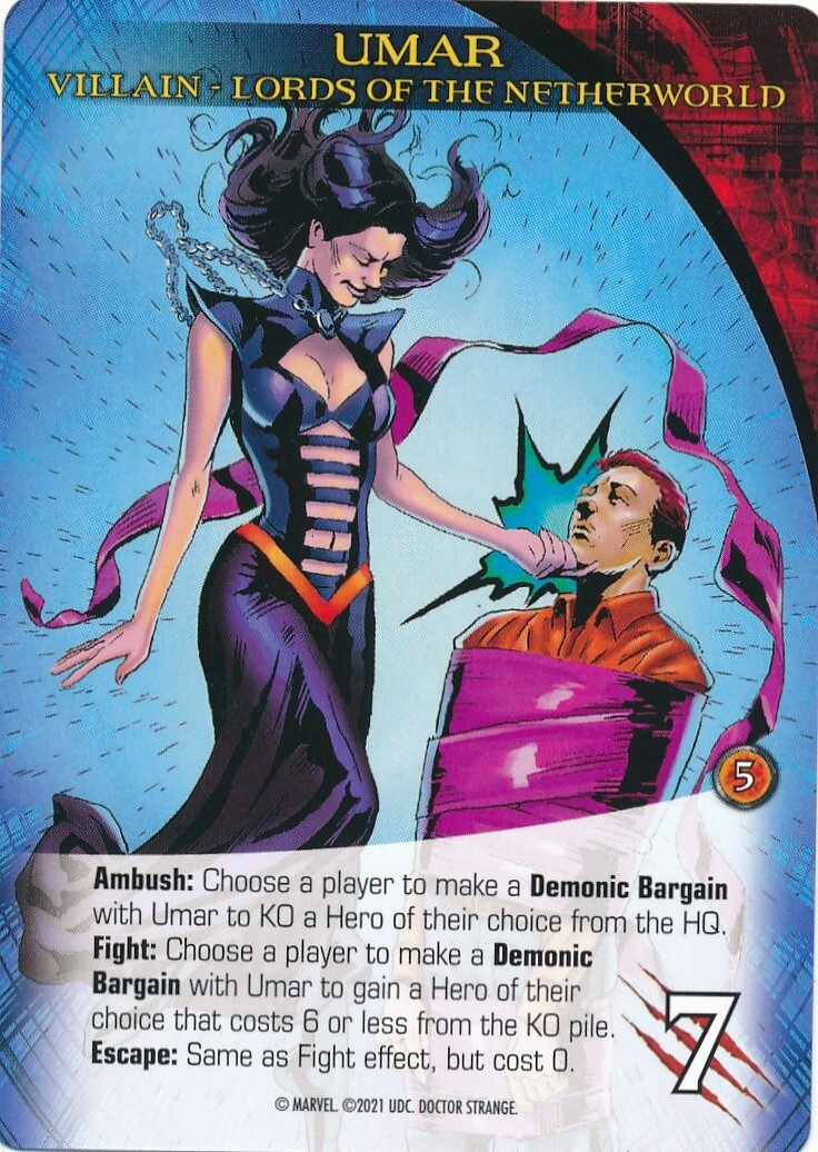 UMAR Upper Deck Marvel Legendary DR STRANGE VILLAIN LORDS