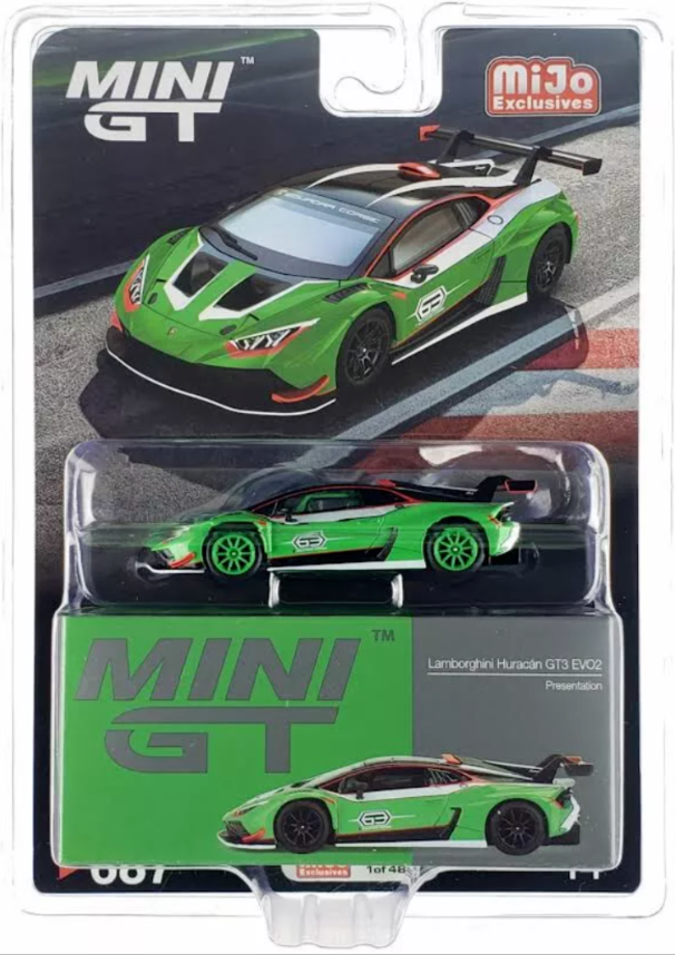 Chase! Mini GT 1:64 Lamborghini Huracan GT3 EVO2 Presentation