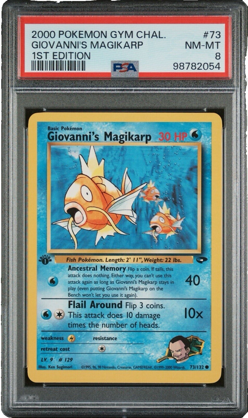 英語版初期Magikarp 1st Edition shadowless