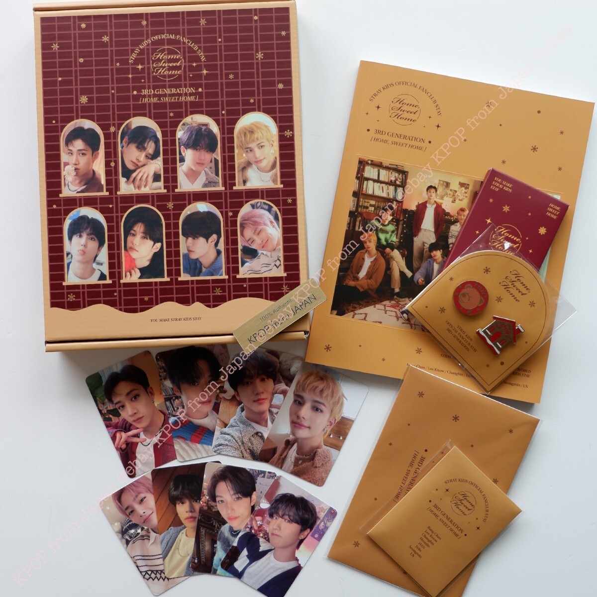 Stray Kids 3rd kit membership Welcome Kit set Official Fanclub SKZ