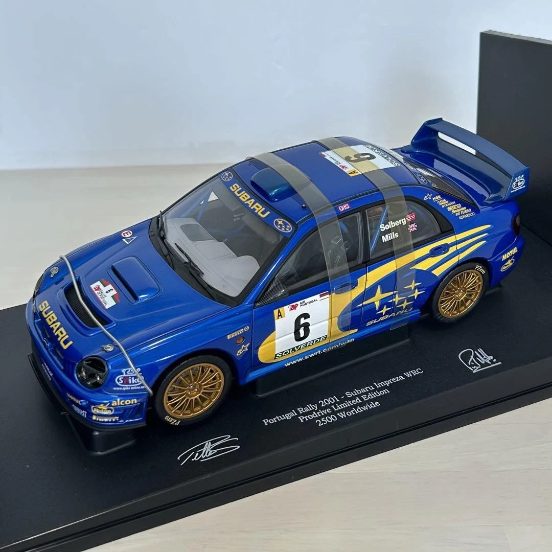 AUTOart 1/18 Subaru Impreza WRC Portugal Rally 2001 Petter Solberg