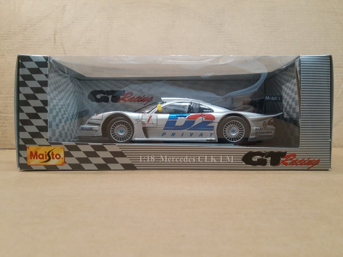 MERCEDES CLK-LM, GT RACING, MAISTO 1/18 SILVER | eBay