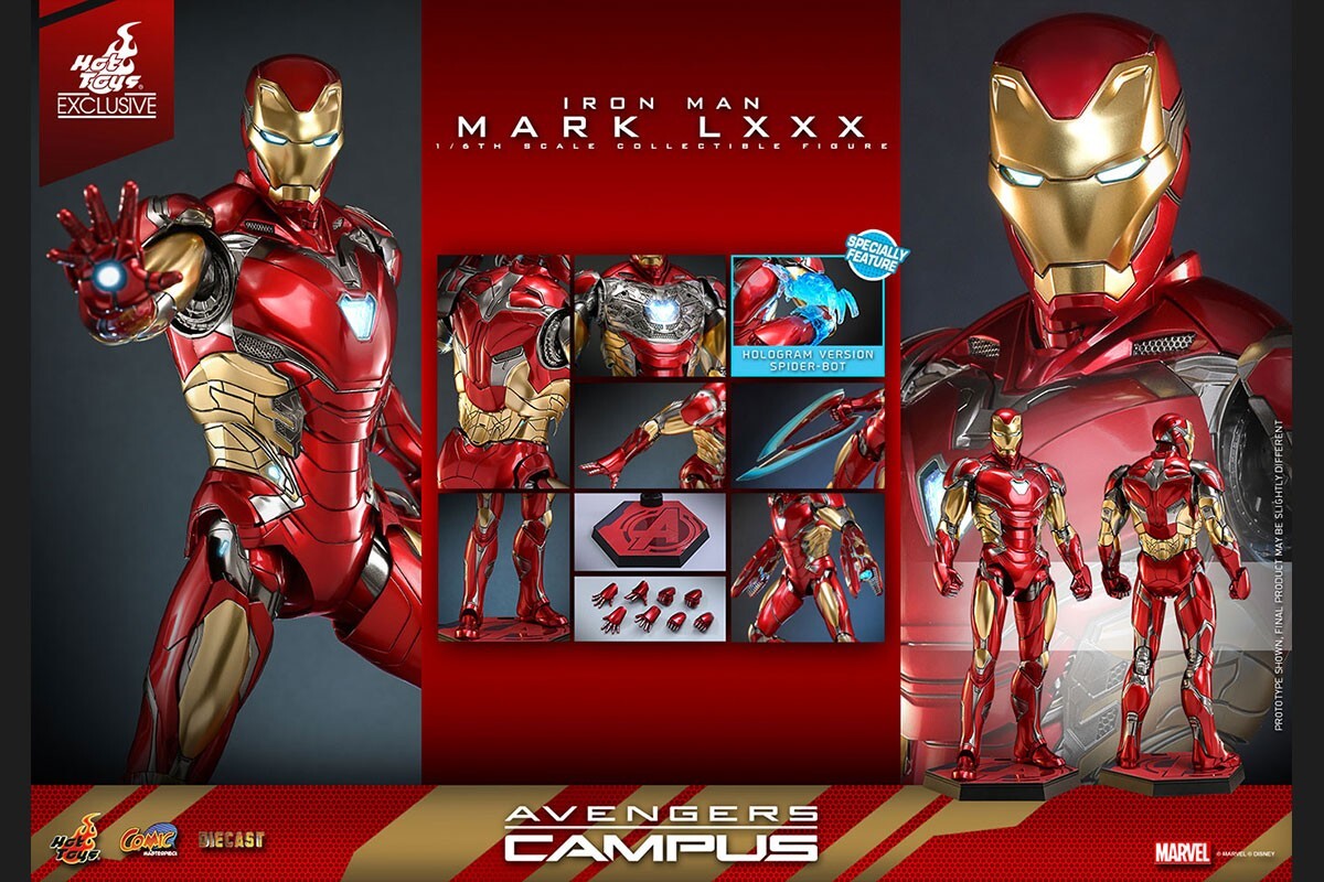 HOT TOYS 1/6 FIGURE CMS018D60 AVENGERS CAMPUS IRON MAN MARK 80 MK