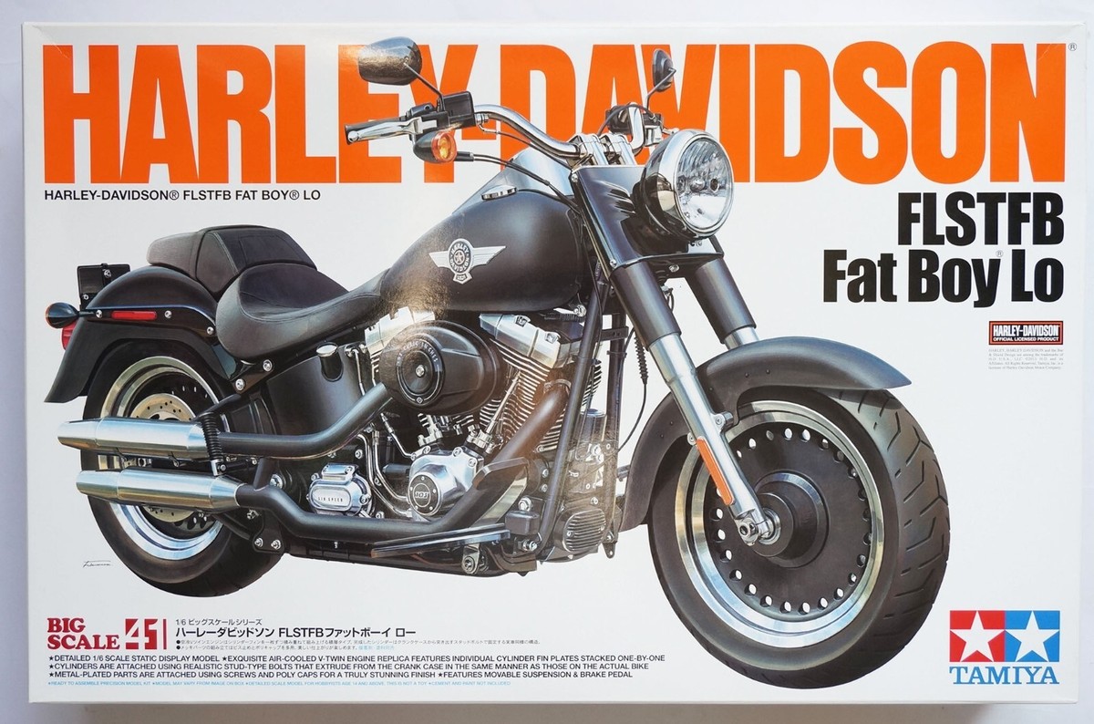 TAMIYA 1/6 Harley-Davidson FLSTFB Fat Boy Lo #16041 Big Scale