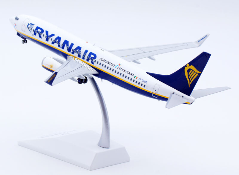 1:200 JC Wings RYANAIR BOEING B737-800 Passenger Airplane Diecast