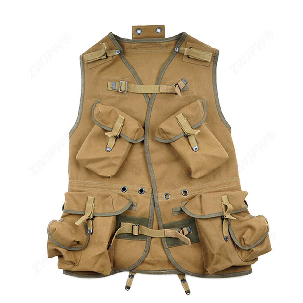 WWII US ARMY RANGER Combat Assault Khaki Vest CANVAS SIZE L | eBay