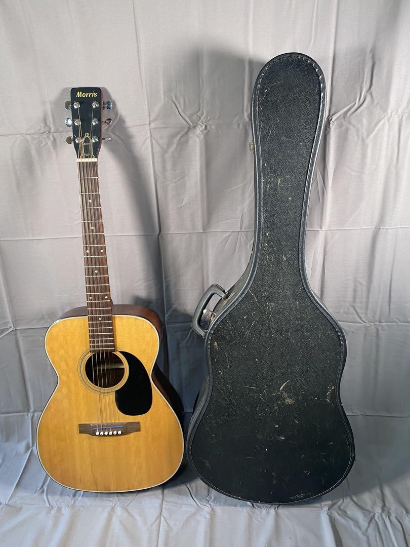 Acoustic Guitar Morris F-10 Natural with Case | eBay