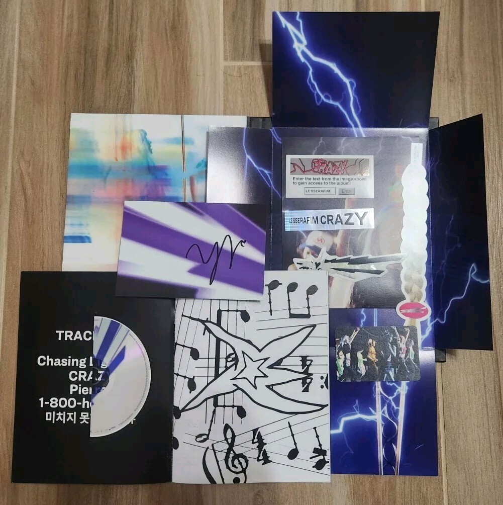 LE SSERAFIM - CRAZY Signed Ver. Vol. 1 Thundering Cedar Yunjin