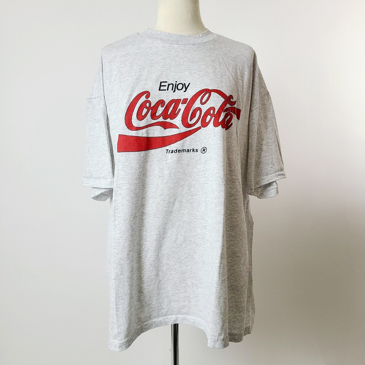 Vintage 80s 90s Enjoy Coca Cola T Shirt White Made in USA Single