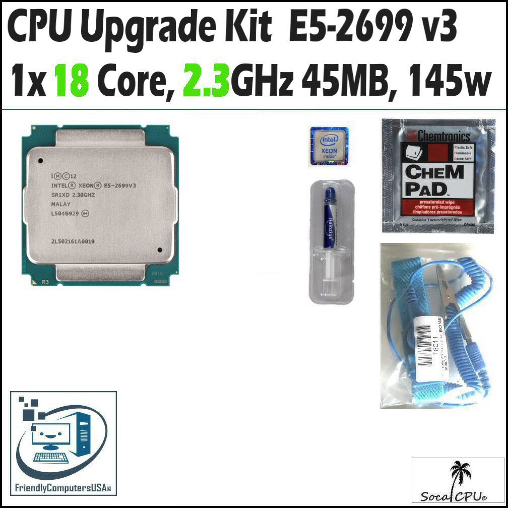 HP Z440,Z640, Z840 Workstation CPU Processor Upgrade kit up to 18