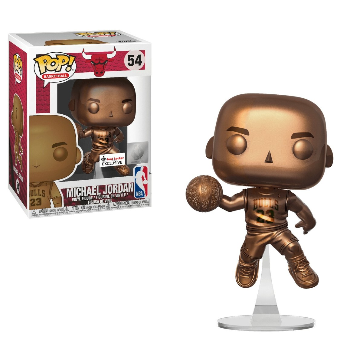 RARE Funko Pop Basketball Michael Jordan Bronze #54 Footlocker